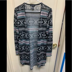 Lightweight colorful cardigan